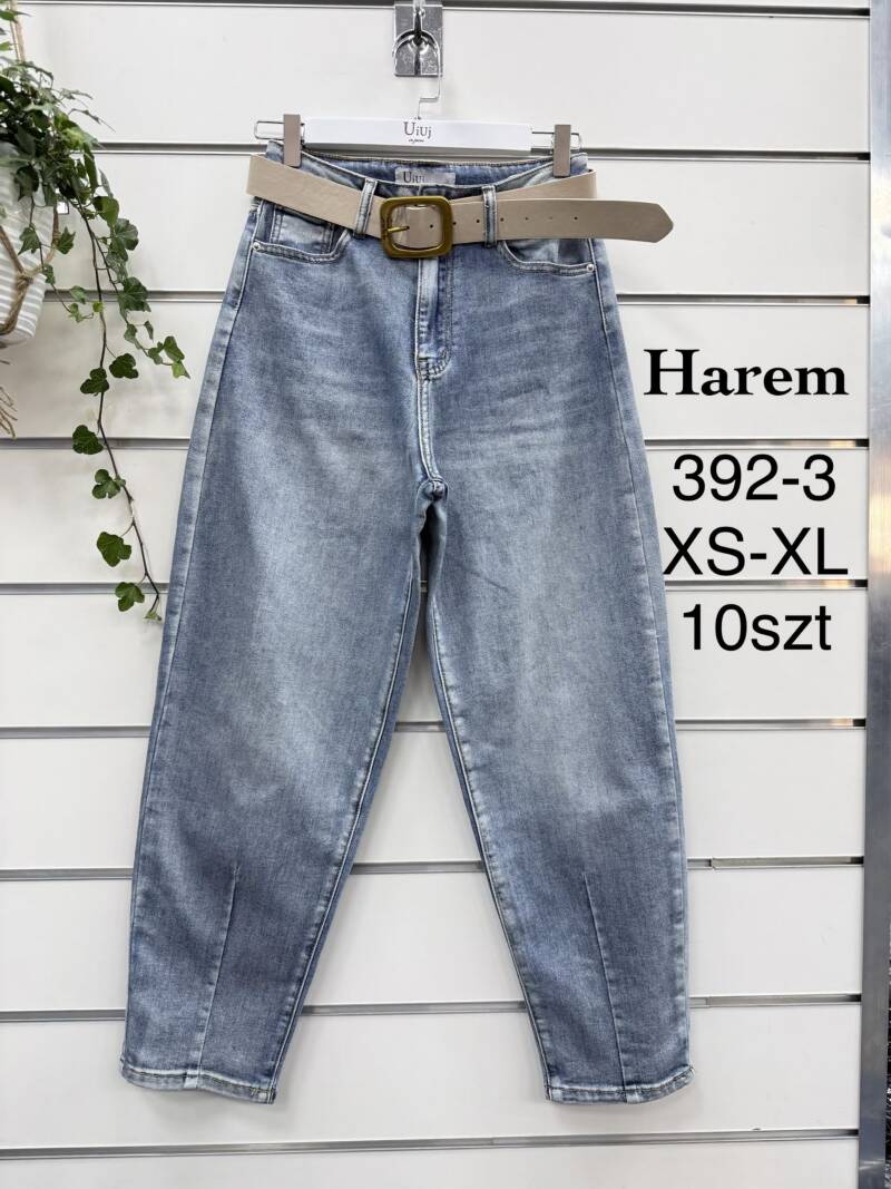 Spodnie damskie jeansy Roz XS-XL, 1 Kolor Paczka 10 szt